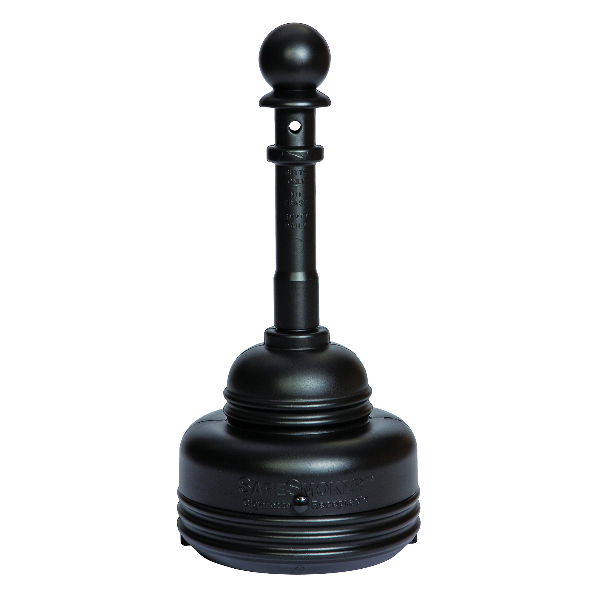 Eagle SafeSmoker Outdoor Ashtray — 5 Quart, HDPE, Black, Model# 1206BLACK